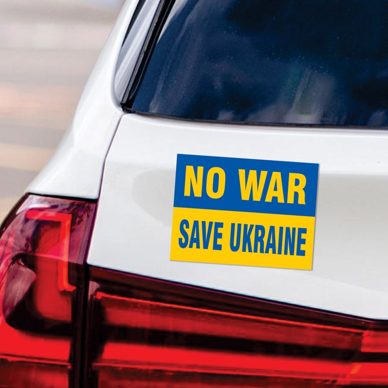 No War Save Ukraine Car Magnet