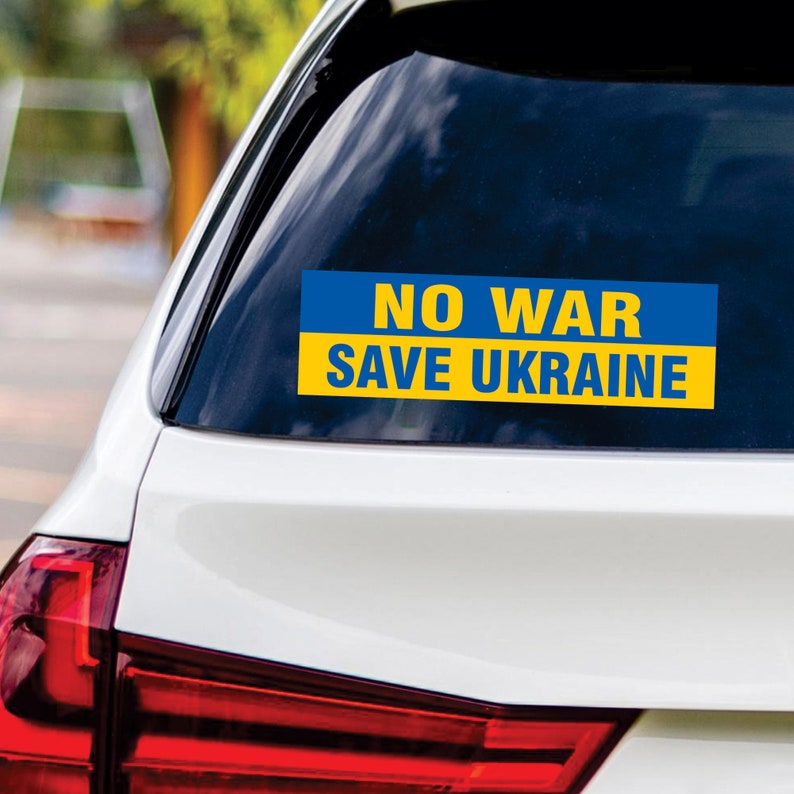 No War Save Ukraine Sticker Vinyl Decal