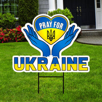 Pray For Ukraine Yard Sign