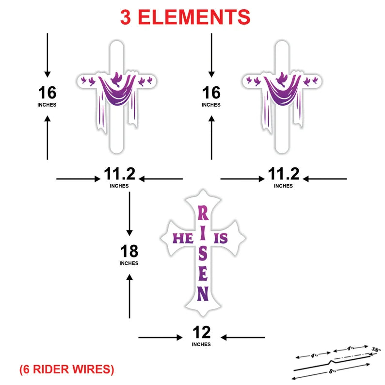 Happy Easter 2023 Yard Sign Cutouts