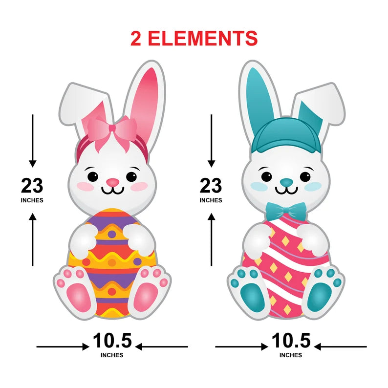 Happy Easter 2023 Yard Sign Cutouts