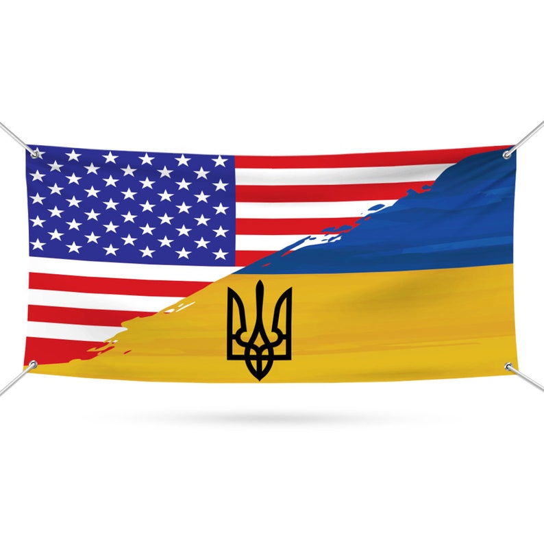 Support Ukraine Banner Sign