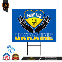 Stand With Ukraine Yard Sign