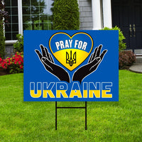 Stand With Ukraine Yard Sign