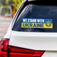 We Stand With Ukraine Sticker Vinyl Decal