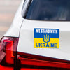 We Stand With Ukraine Car Magnet