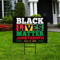 Black Lives Matter Juneteenth Day Yard Sign