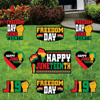 Juneteenth Yard Sign Cutouts