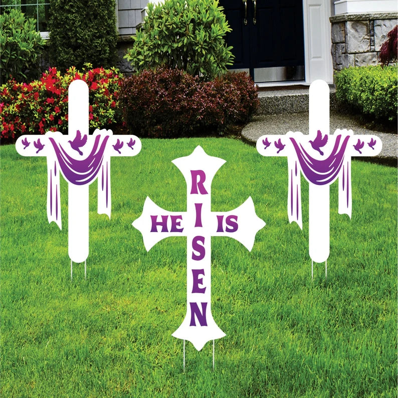 Happy Easter 2023 Yard Sign Cutouts