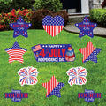 4th of July Yard Sign Cutouts