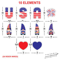 4th of July Yard Sign Cutouts