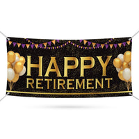 Happy Retirement Banner Sign