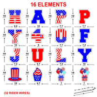4th of July Yard Sign Cutouts