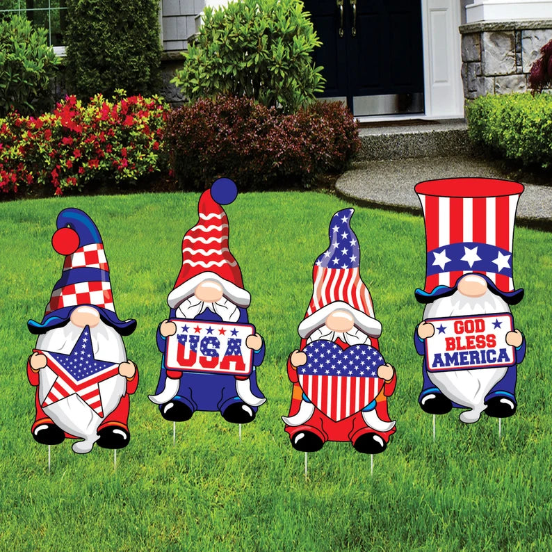 4th of July Yard Sign Cutouts