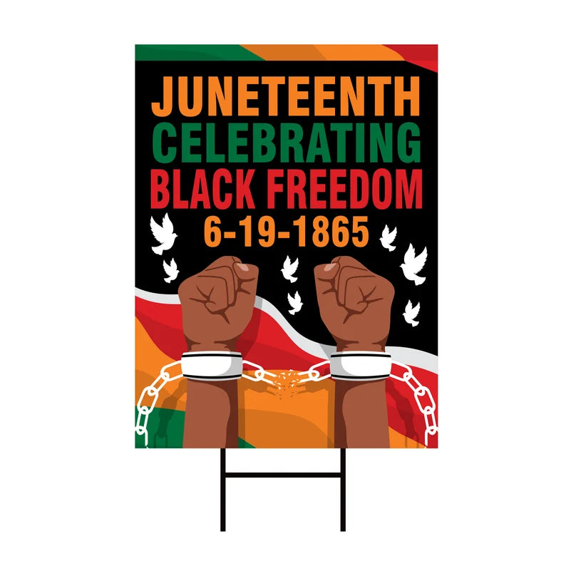 Juneteenth Day Yard Sign