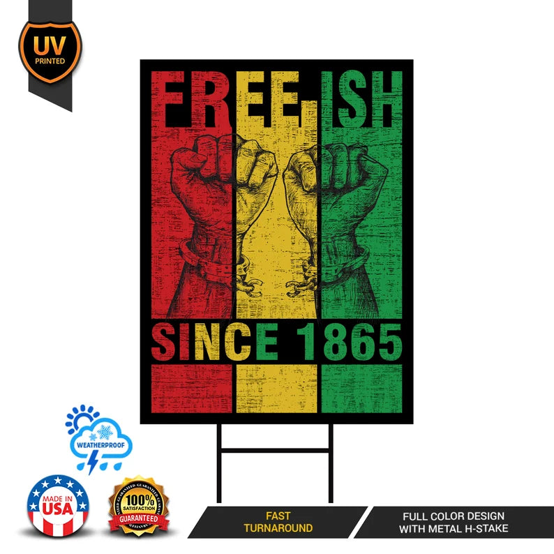 Juneteenth Day Yard Sign