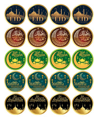 Eid Mubarak 2023 Circle Stickers