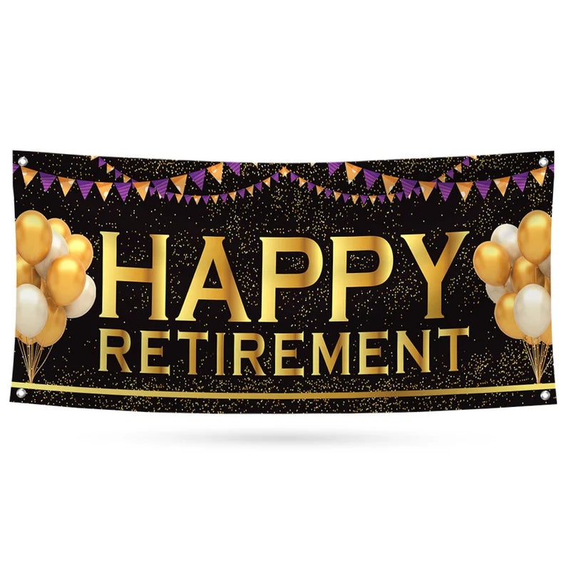 Happy Retirement Banner Sign