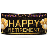 Happy Retirement Banner Sign