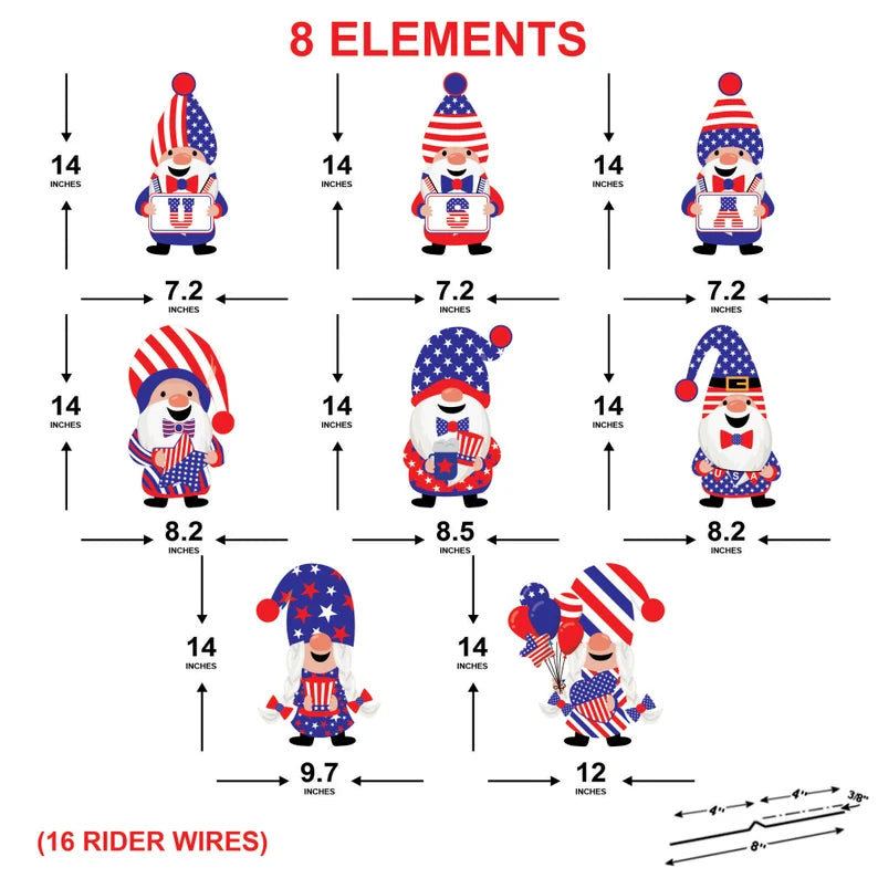 4th of July Yard Sign Cutouts