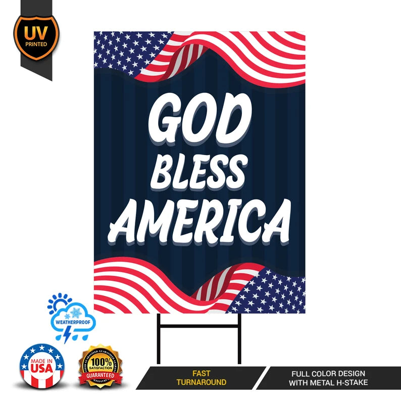 4th of July Yard Sign