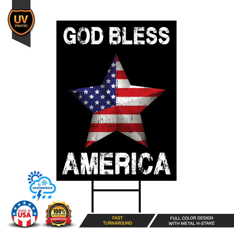 4th of July Yard Sign