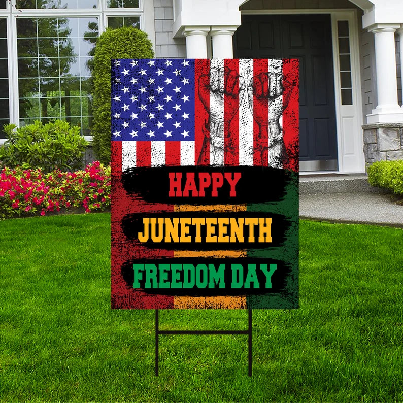 Juneteenth Day Yard Sign