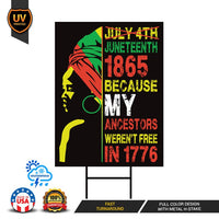 Juneteenth Day Yard Sign