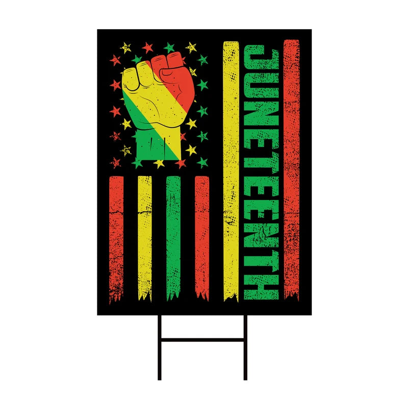 Juneteenth Day Yard Sign