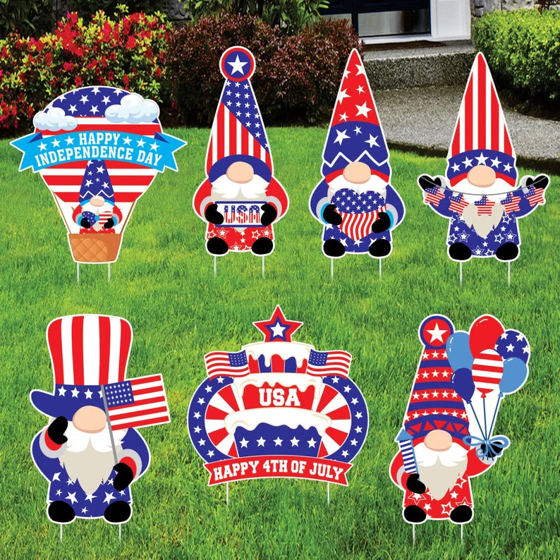 4th of July Yard Sign Cutouts