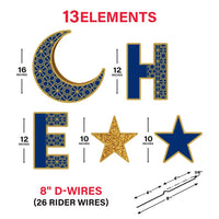 Eid Mubarak 2024 Yard Sign Cutout