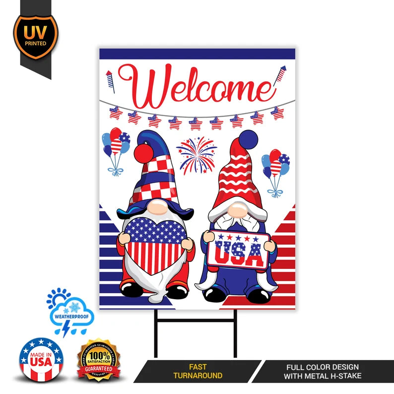 4th of July Yard Sign