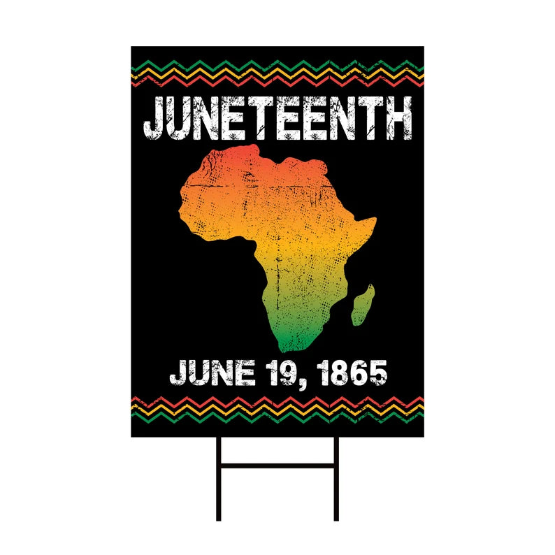 Juneteenth Day Yard Sign