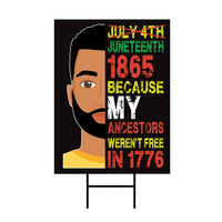 Juneteenth Day Yard Sign