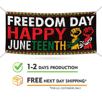 Juneteenth Banner Sign