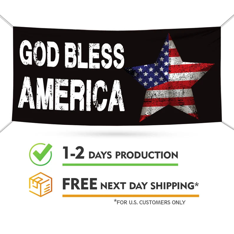 4th of July Banner Sign