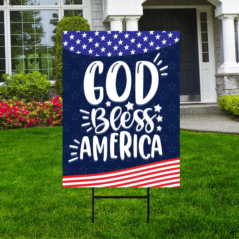 4th of July Yard Sign
