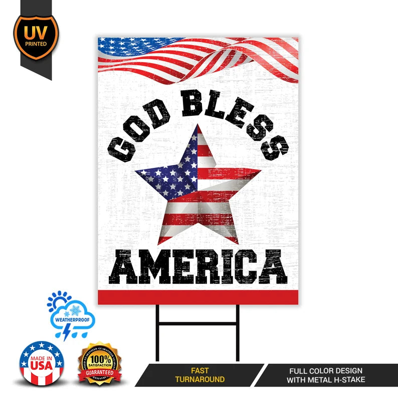 4th of July Yard Sign