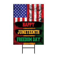 Juneteenth Day Yard Sign