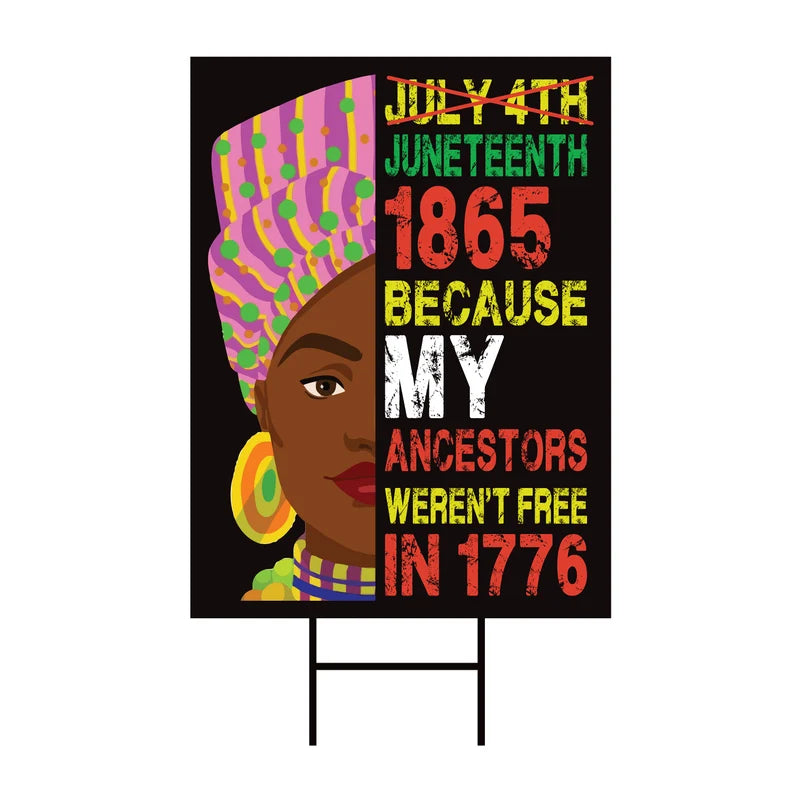 Juneteenth Day Yard Sign