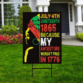 Juneteenth Day Yard Sign