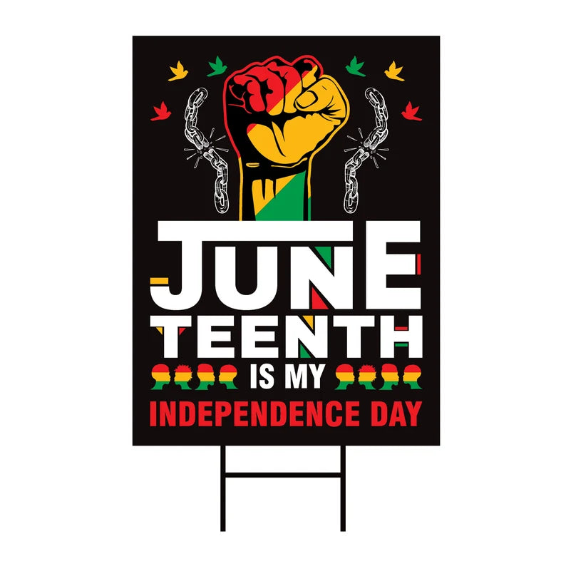 Juneteenth Day Yard Sign