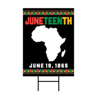 Juneteenth Day Yard Sign