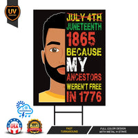 Juneteenth Day Yard Sign