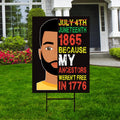Juneteenth Day Yard Sign