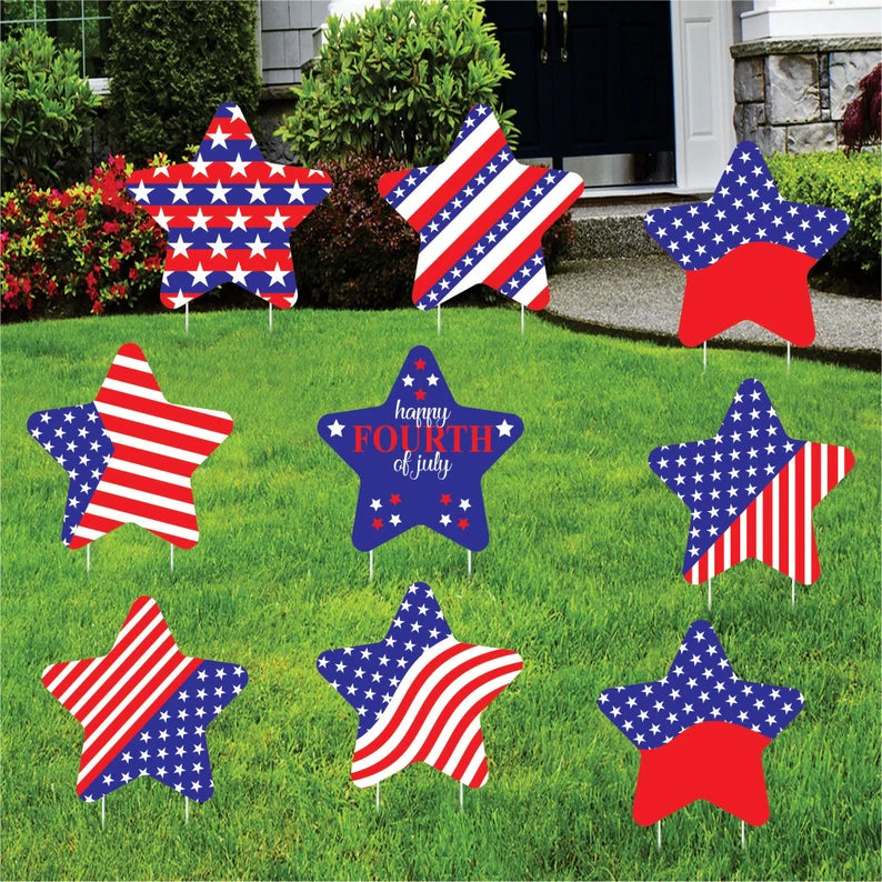 4th of July Yard Sign Cutouts