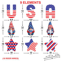 4th of July Yard Sign Cutouts