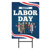 Happy Labor Day Yard Sign