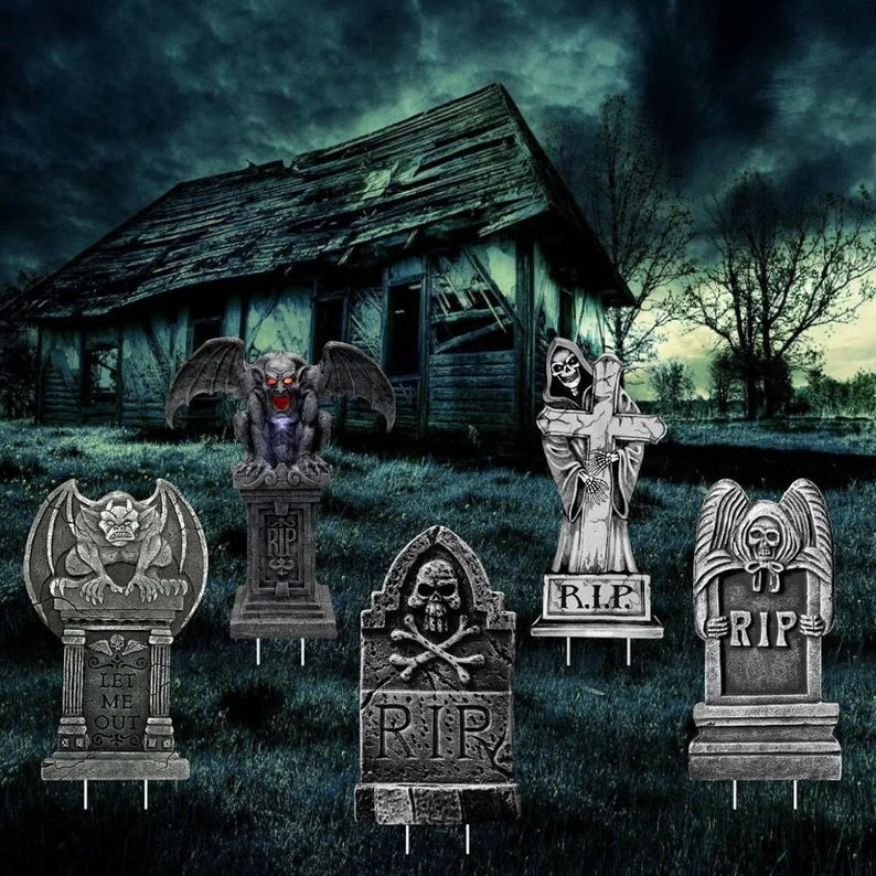 Halloween Tombstones Yard Sign Cutouts