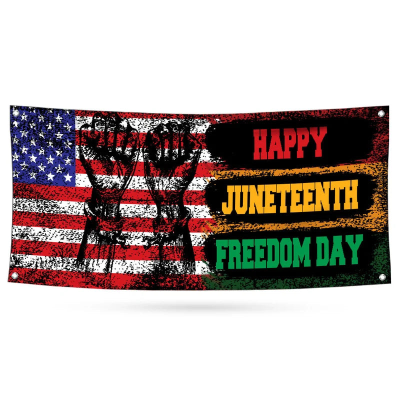 Juneteenth Banner Sign